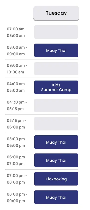 ATT Calendar - Tuesday